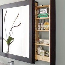 Carefully consider bathroom cabinetry organization needs
