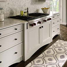 Toekick valances on base cabinets